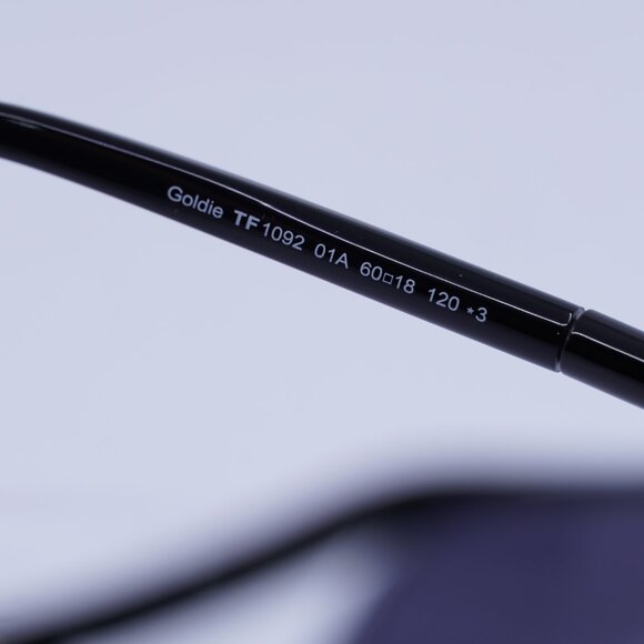 ?️ New Tom Ford Goldie FT1092 01A Sunglasses - Black Frame, Smoke Lenses